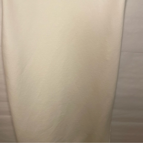 Abercrombie Women’s Notch-Neck Midi Dress Medium Off White - Picture 9 of 14